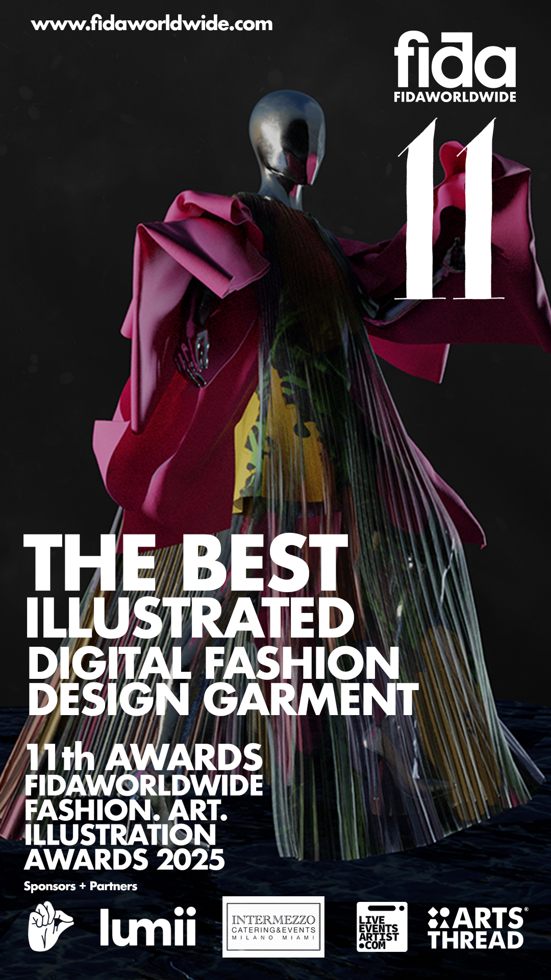 Best Illustrated Digital Fashion Design Award – Fida 11th Awards (Early bird until end of month)