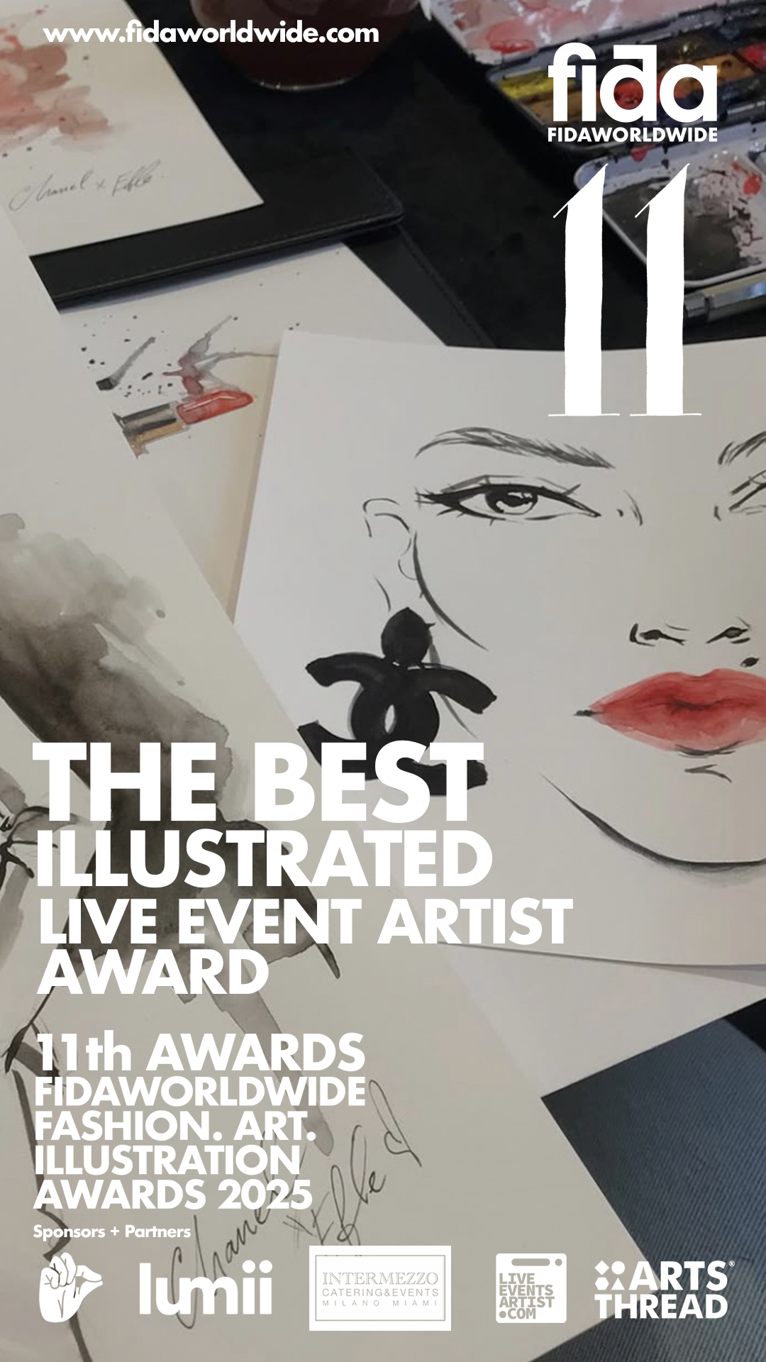 Best Live Event Illustrator Award – Fida 11th Awards (Early bird until end of month)