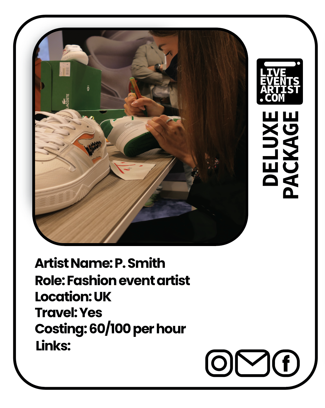 Live Events Artist - Deluxe Package