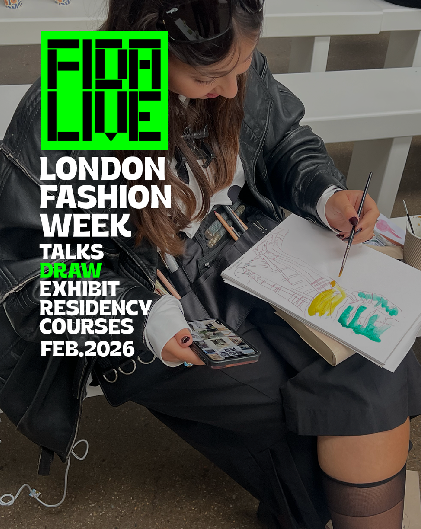 FIDA LIVE Fashion Illustration Experience – London Fashion Week FEB 26