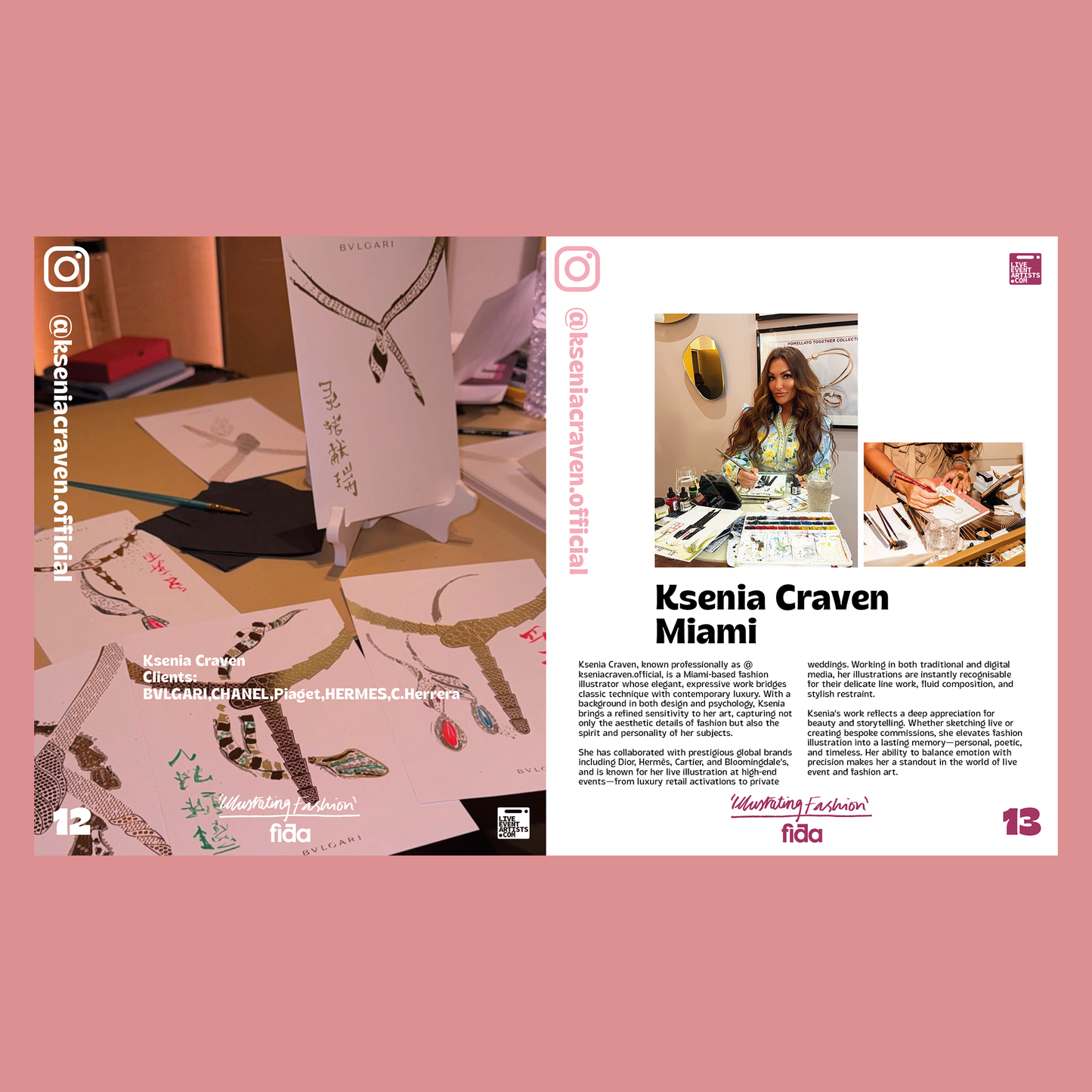 Illustrating fashion - The Leading Live Event Content Creators Book - Early Bird Prices