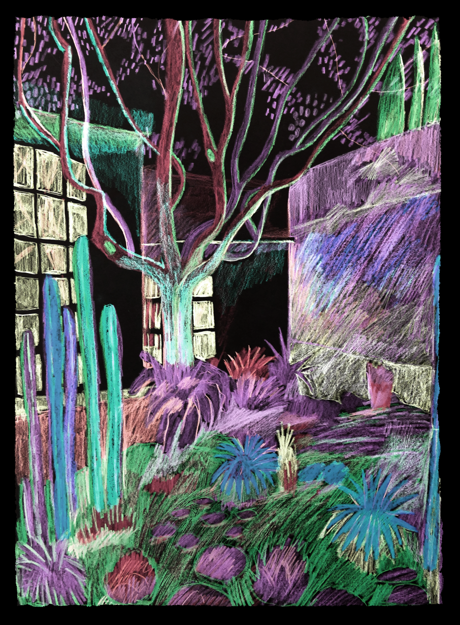 Beverly Hills Garden night