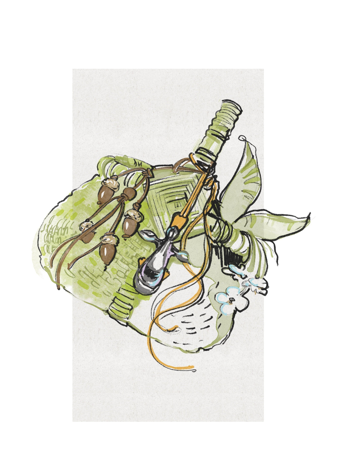 Anastasiia Vinokurova illustrates Loewe Fall/Winter 2025