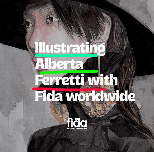 FIDA Worldwide Illustrates Milan Fashion Week in Partnership with Alberta Ferretti