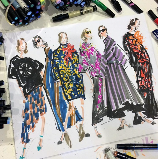 “Sketchbook Muse: Jenny Walton and the Revival of Fashion Illustration”