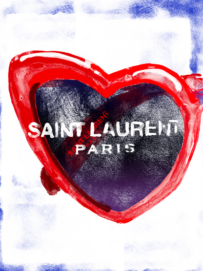 YSL Heart Print