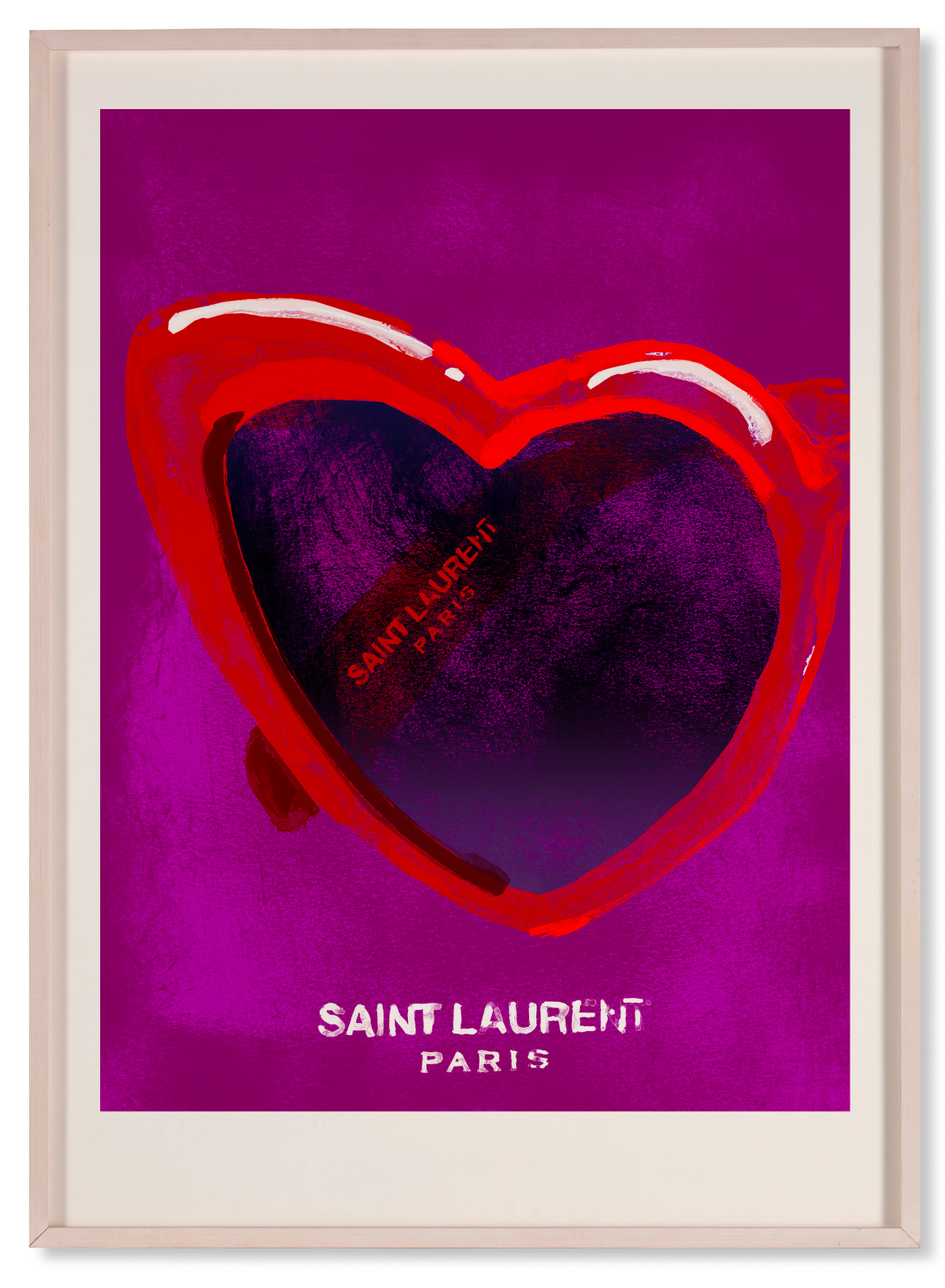 YSL Heart Print