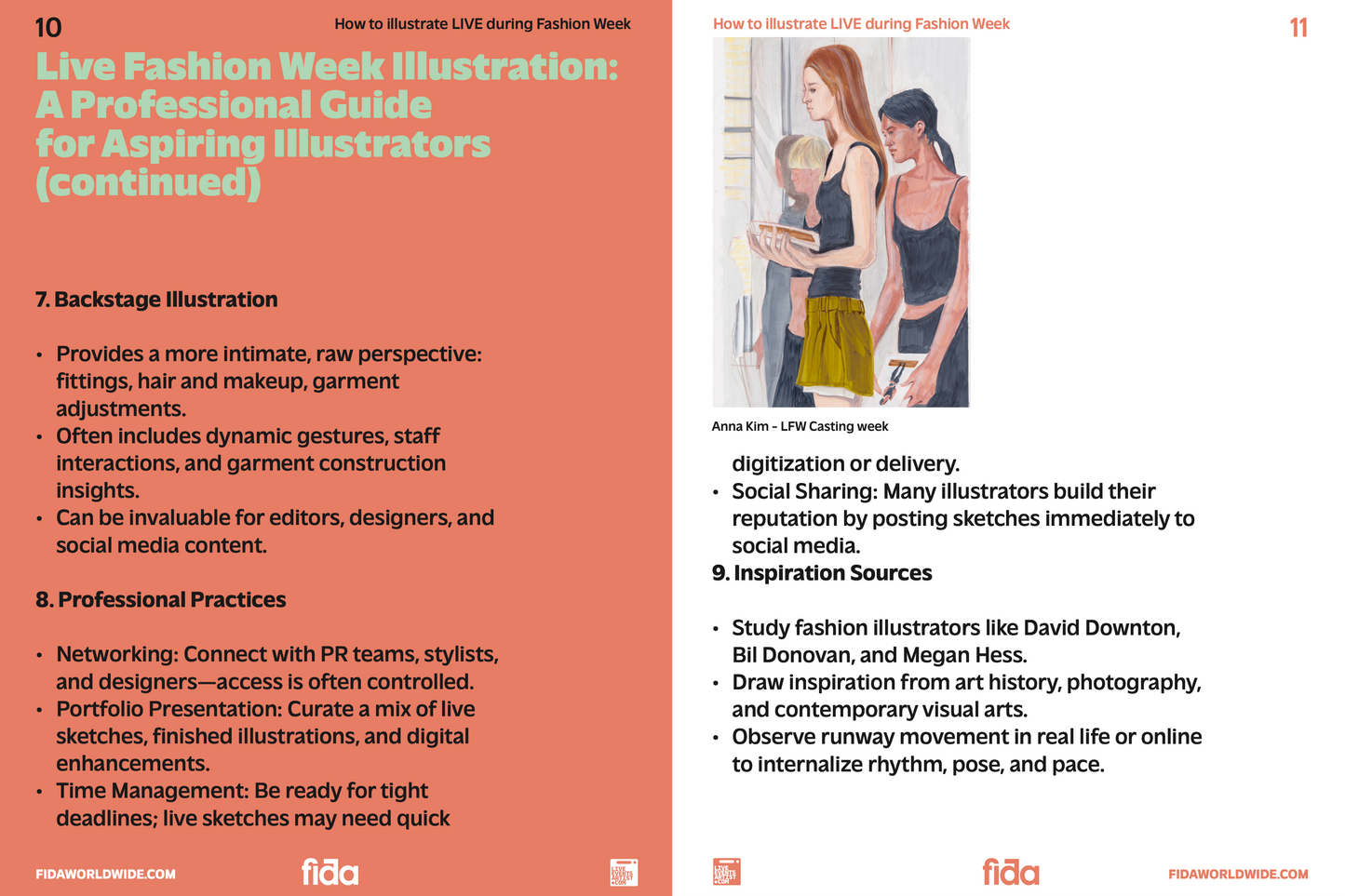 How to Illustrate Live at Fashion Week Playbook