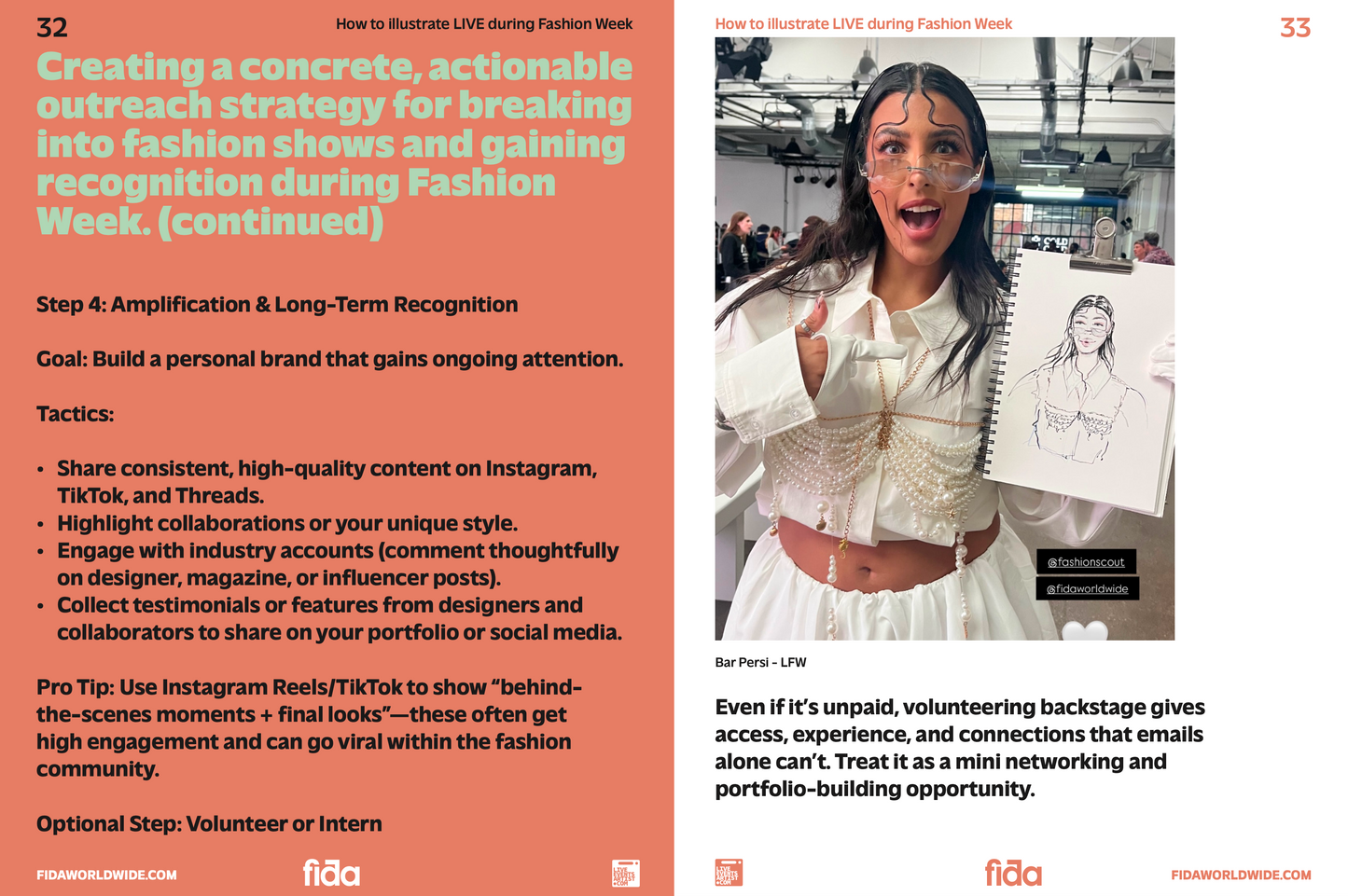 How to Illustrate Live at Fashion Week Playbook