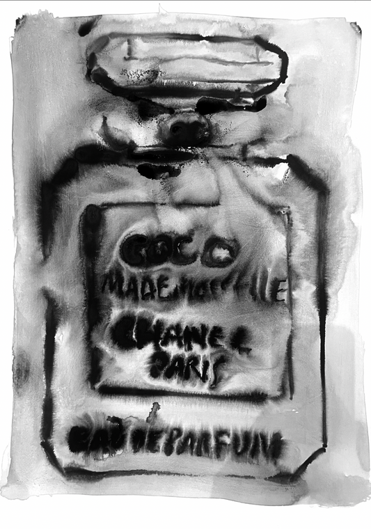 Coco Mademoiselle Chanel Bottle Art Print – Kenya Fundraiser