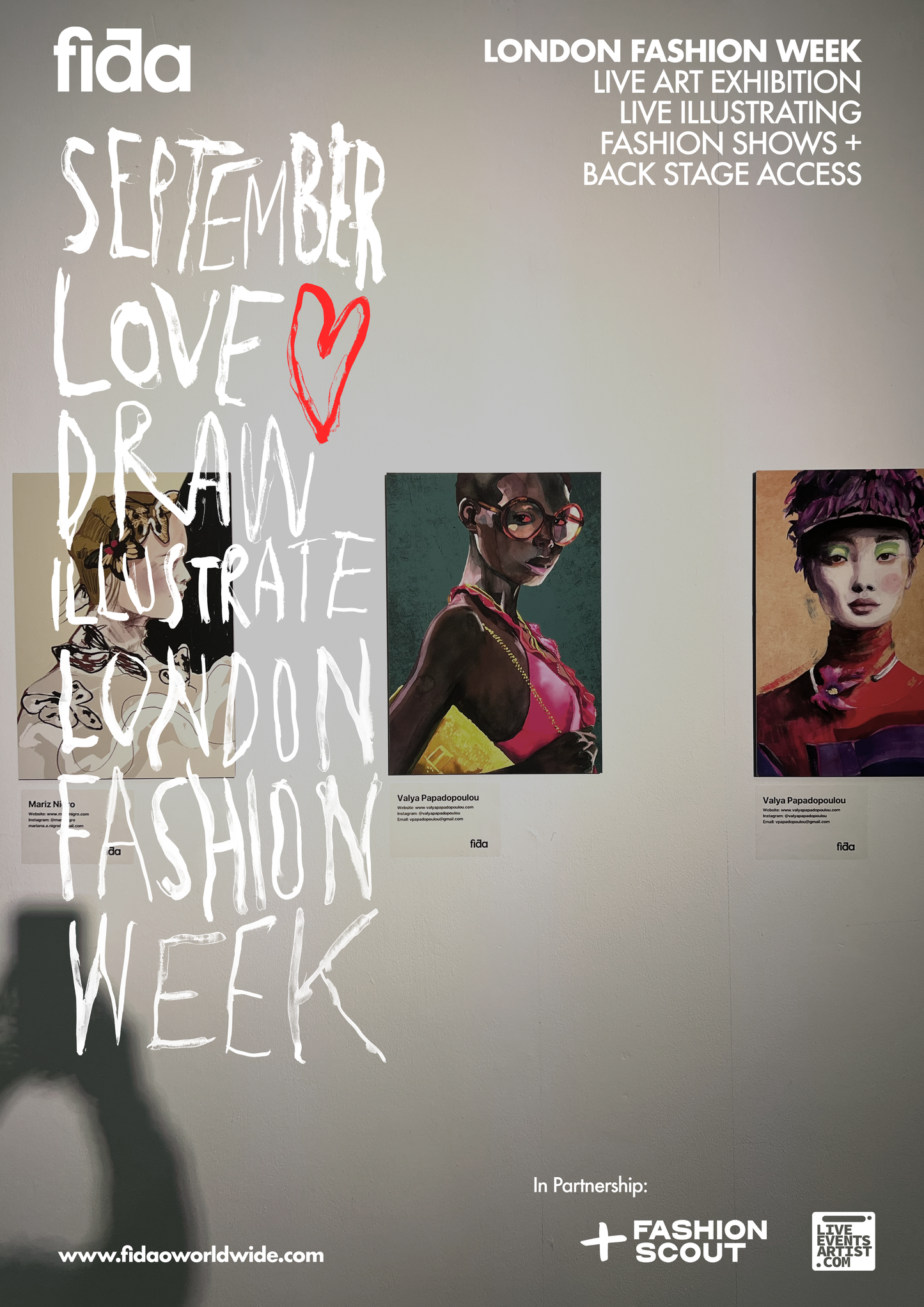 LOVE.DRAW.ILLUSTRATE. -  London Fashion Week Experience & Exhibition - EARLY BIRD FEES END OF MONTH