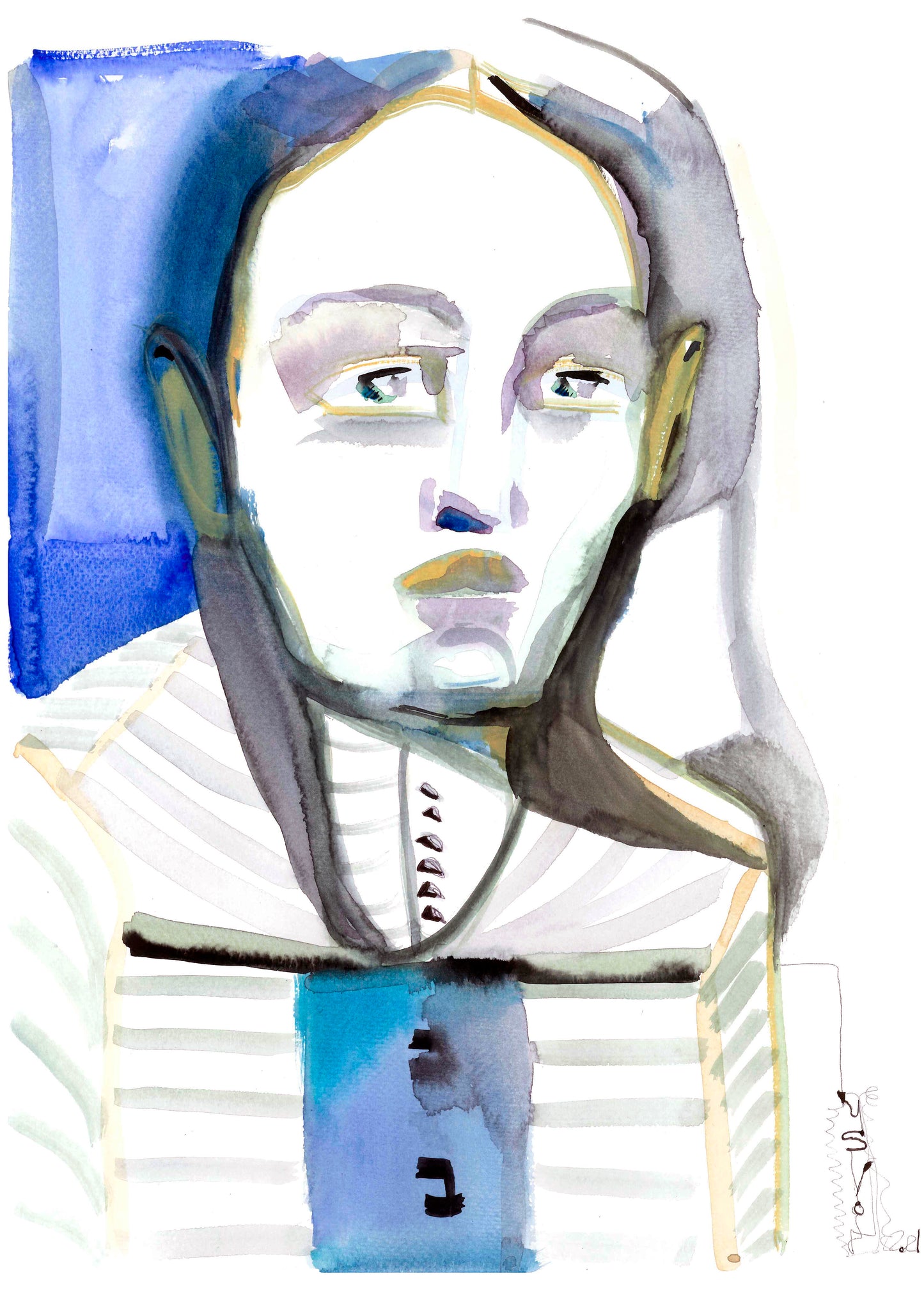 DRIAN ( ethereal man in blue) - Montserrat Salvat Velat
